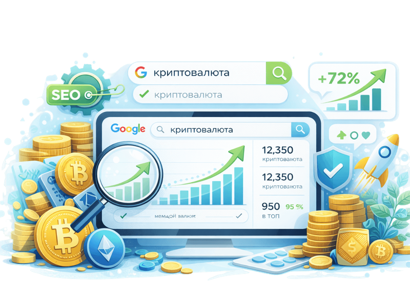SEO просування для криптовалют