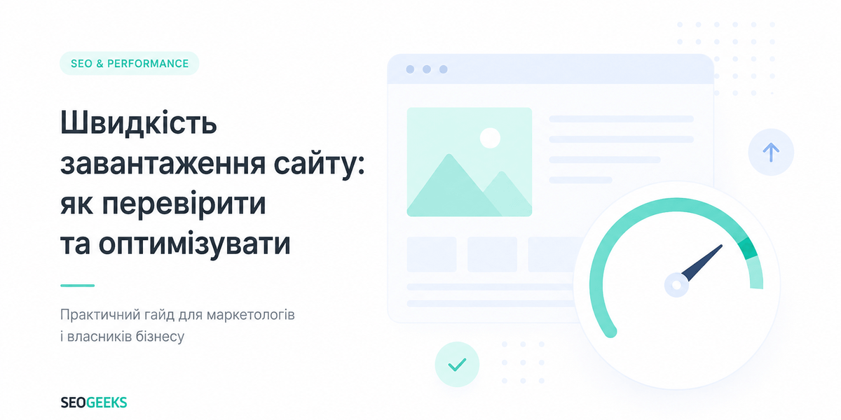 Швидкість завантаження сайту: як перевірити та оптимізувати